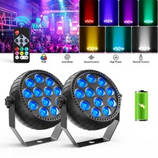 2Pcs 12LED RGB Wireless