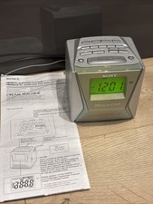 Sony Dream Machine Cube Alarm Clock Radio ICF-C153L Tested & Working FM/MW/LW