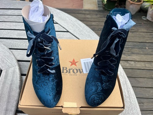 Joe browns boots size teal - boots,