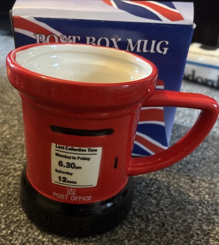 Post pillar box mug - post,