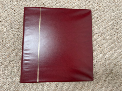 Safe stamp album - red, gb