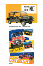 Postcards x 2 - Austin Mini