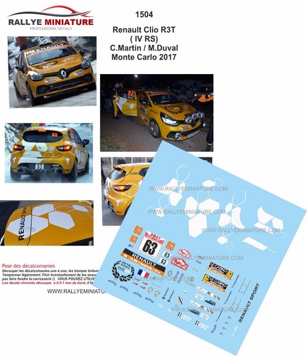 Decals ref 1504 renault - ref,