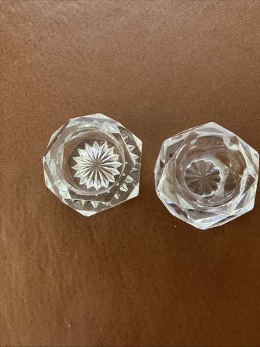 Two victorian glass pinchpots - victorian,