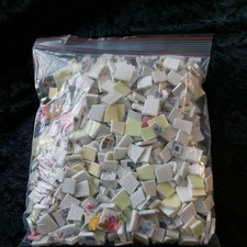 Hand Cut Bone China Mosaic Tiles. Crafts, Upcycling, Mosaics, Jewellery.  750g