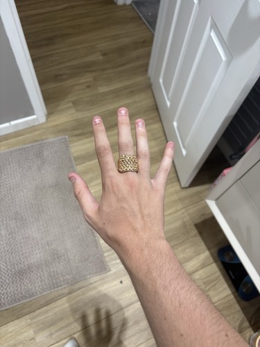 9ct gold keeper ring size - keeper,