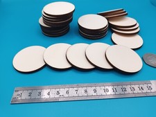 5cm/50mm CIRCLES PLY 4mm Thick Craft Shapes Wood DIY Disc Plaque with/out hole