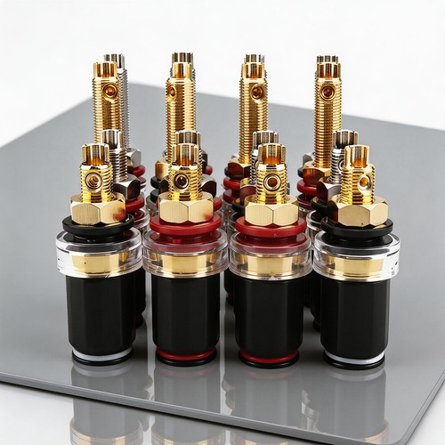 4pcs gold rhodium plated - rhodium, hifi