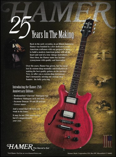 Hamer 25th anniversary ltd - anniversary,