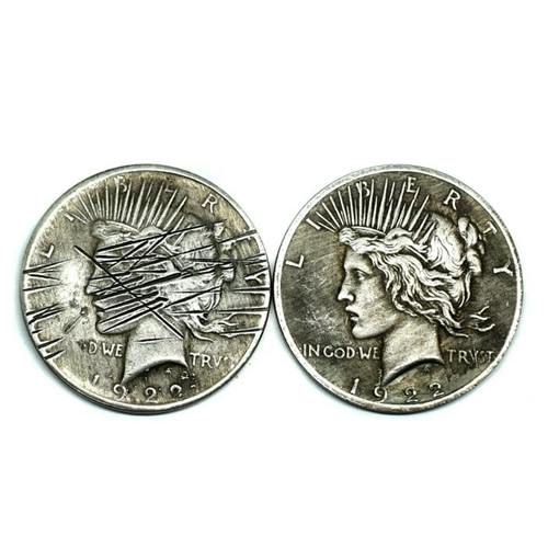 Two face sided coin - face,