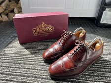 Grenson Brogue Oxfords Honey Ruboff Perth - Size 7 - Boxed