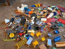 BULK JOB LOT ASSORTED PLAYMOBIL SPARE PARTS FURNITURE ETC
