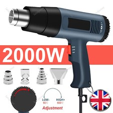 2000W Professional Hot Air Heat Gun Variable Temperature Paint Stripper 4 Nozzle