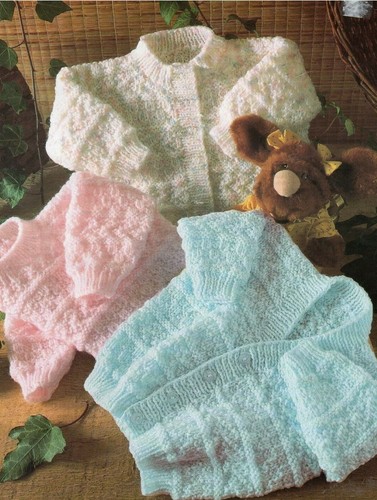 Easy knit baby cardigans - knit, &