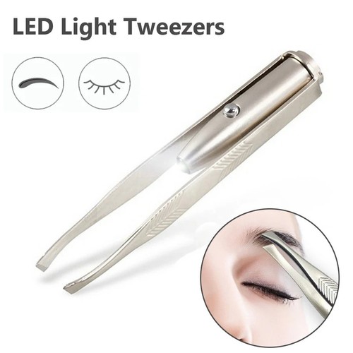1pc tweezer with - with, led