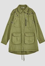  Zara Parka With Metal Trims