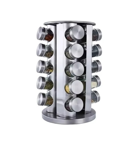 Stainless steel rotating spice - stainless,