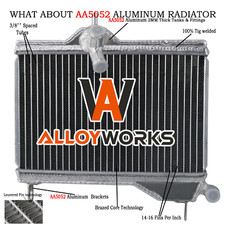 2 Row Aluminium Radiator Cooler For Yamaha RZ350 1984-1985 RD350 RD250 YPVS sgs