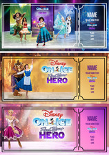 Personalised Disney on Ice Musical Show Ticket Birthday/Christmas present+ env