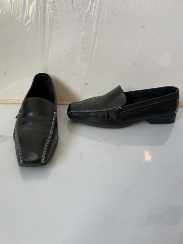 Moshulu black leather shoes - moshulu,