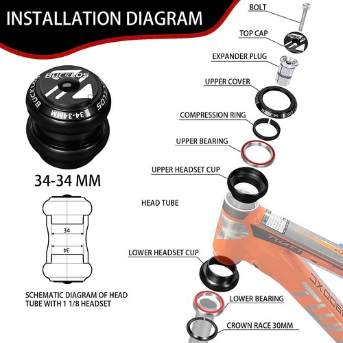56mm 1 8 - 34/44/55/56mm, 1-1/8”