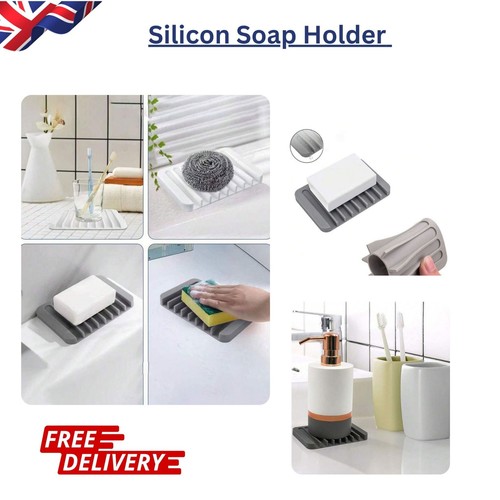 Soap holder silicone bathroom - silicone,