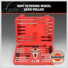 46PCS Gear Puller/Harmonic Balancer Kit Pulley Steering Wheel Crank Removal Tool