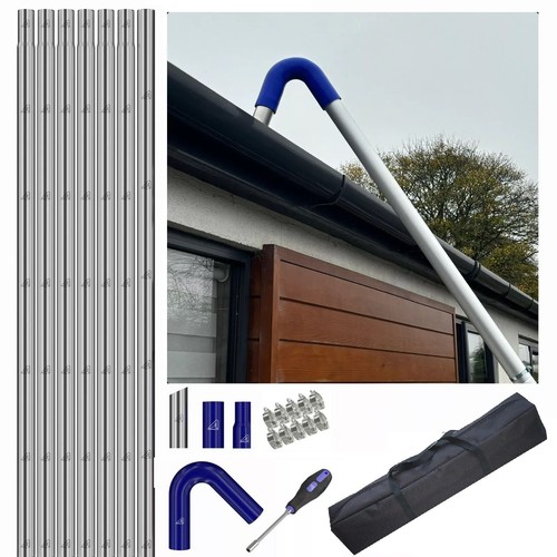 Gutter vacuum pole - pole, drain