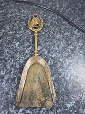 Vintage Brass Coal Shovel Companion