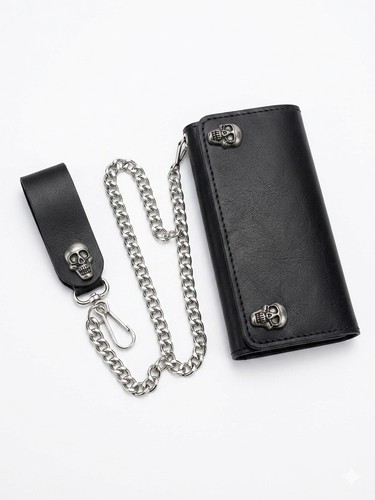 Genuine leather biker trucker - leather,
