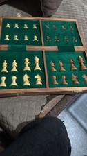 3 Antique Handmade chess sets