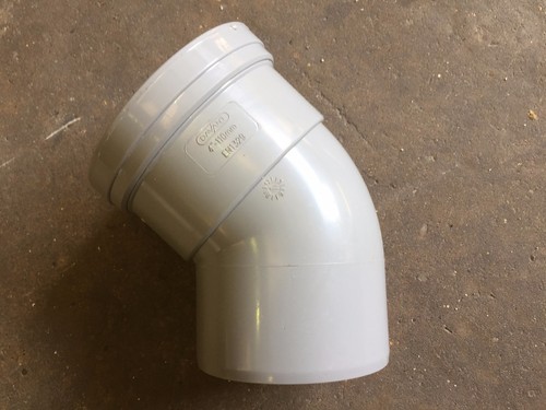 Upvc soil pipe 110mm - upvc, 45deg