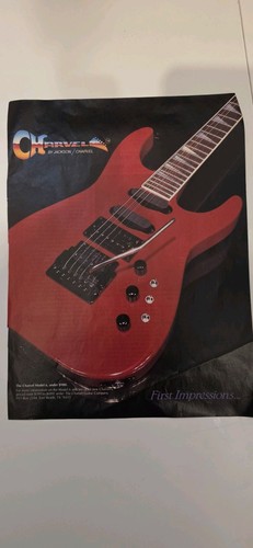 Charvel magazine advert poster - advert,