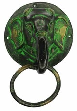 Elephant Shape Doorbell Antique Style Handmade Brass Door Knocker Home Décor