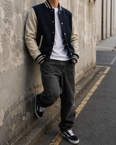 Men navy black leather - men's,