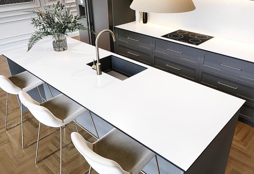 White matt top black core - white,