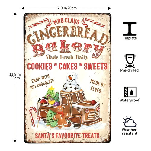 Retro metal kitchen sign - retro,