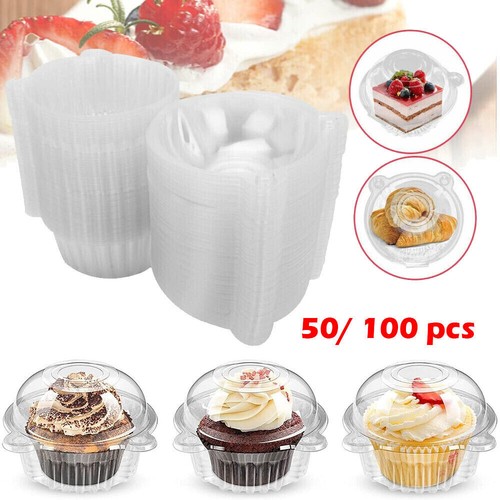 100x plastic cupcake muffin - 100x,