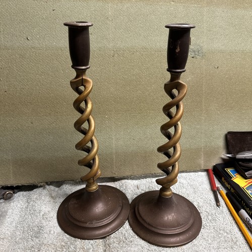 Vintage brass barley twist - vintage,