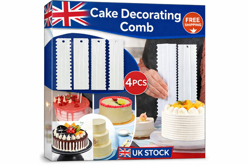 4pcs cake decorating - 4pcs, comb