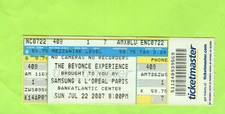 Beyonce Experience 2007 Concert Ticket, Sunrise, FL
