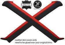 BLACK & RED 2X A POST PILLAR