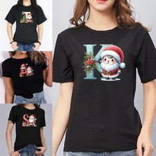 Christmas Gifts Slogan Sign Unisex T Shirt Short Sleeve Women Tops Lady T shirt