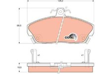 Brake Pad Set, disc brake for HONDA LOTUS MG ROVER:800,ELISE,MG ZR,COUPE