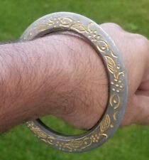 Sikh kara sarbloh floral