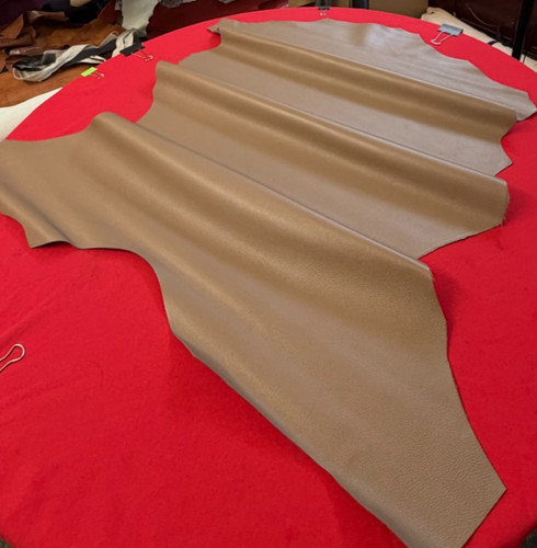 Light brown leather hide - light,