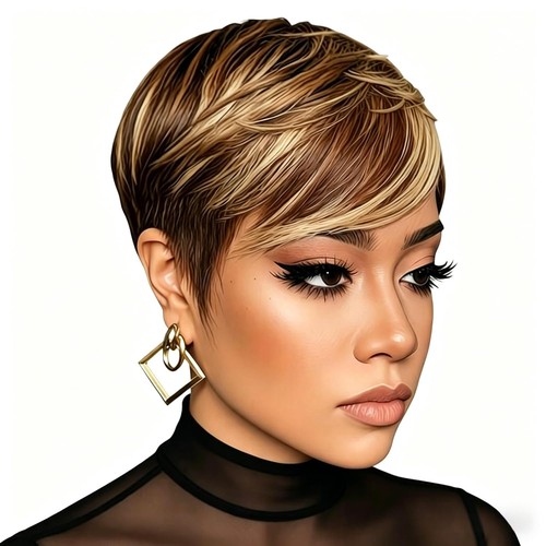 Short highlight bob wig - bob,