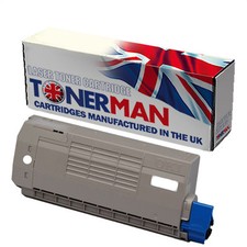 Toner for OKI ES7411WT OKI ES-7411 WT WHITE Cartridge 44318659 6K UK Reman.