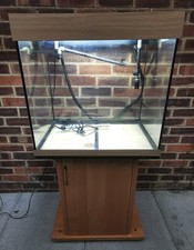 Juwel Lido 120 LED Fish Aquarium and Cabinet with Heater Pump Fluval 207 Filter