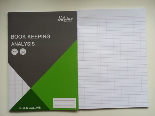 Accounts book keeping - a4,